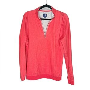 Johnnie-O sully quarter zip pullover in pink size small